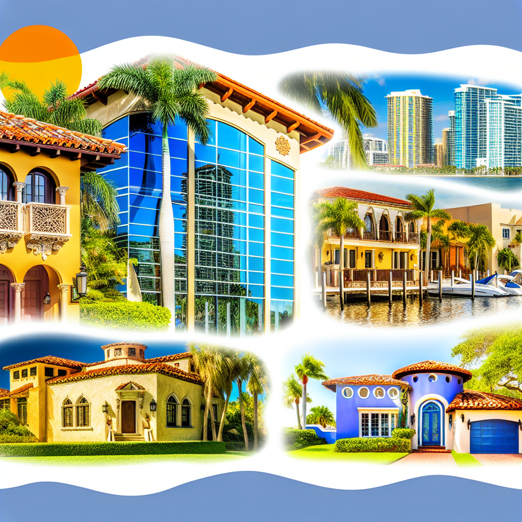 A vibrant image of diverse properties available in